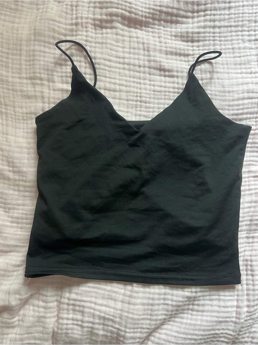 Amazon black v-neck tank top